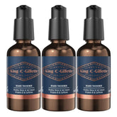King C. Gillette Beard Thickener 50ml – Pack of 3 showcasing the product.